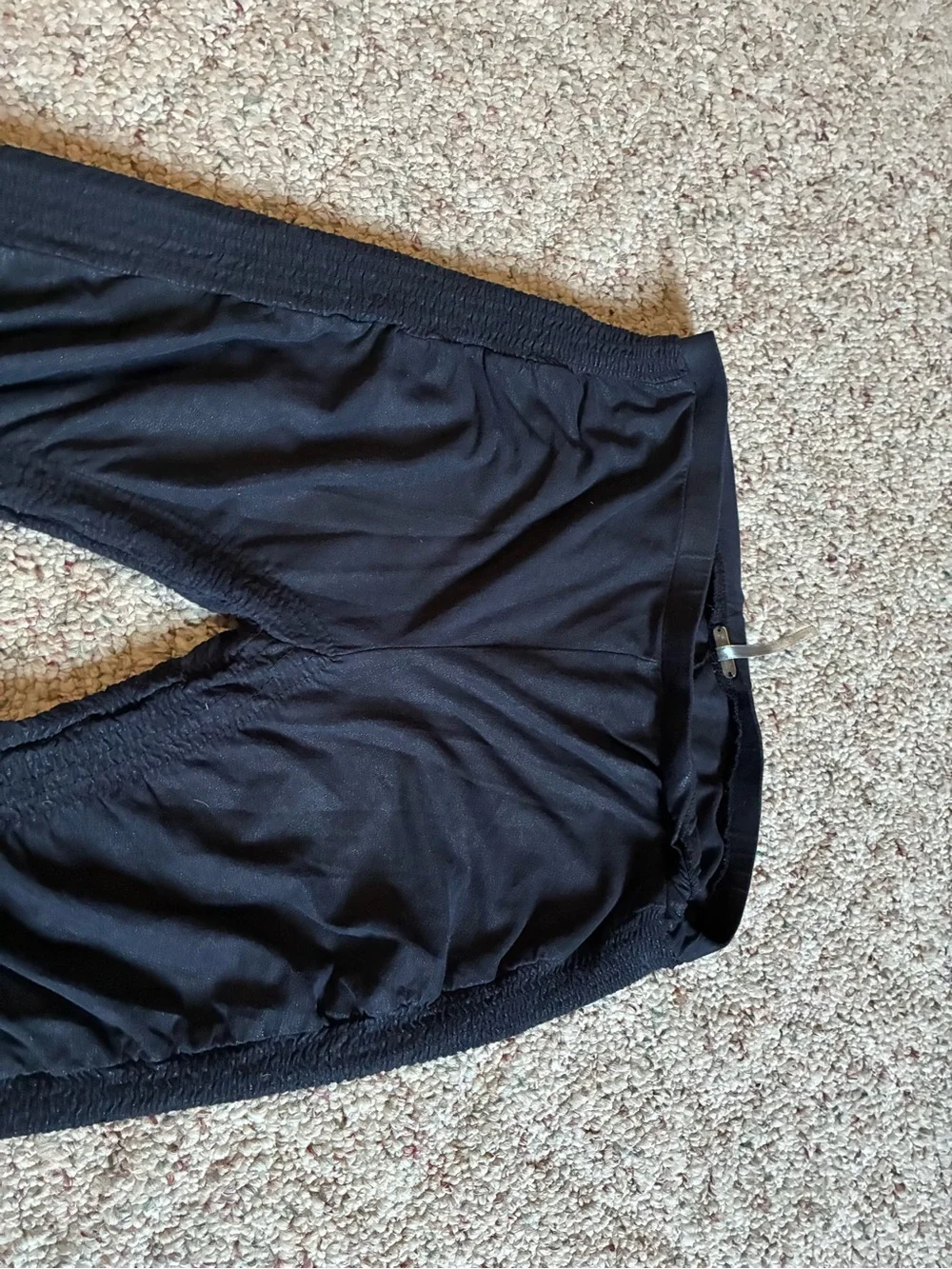 Free People Black Ruched Leggings